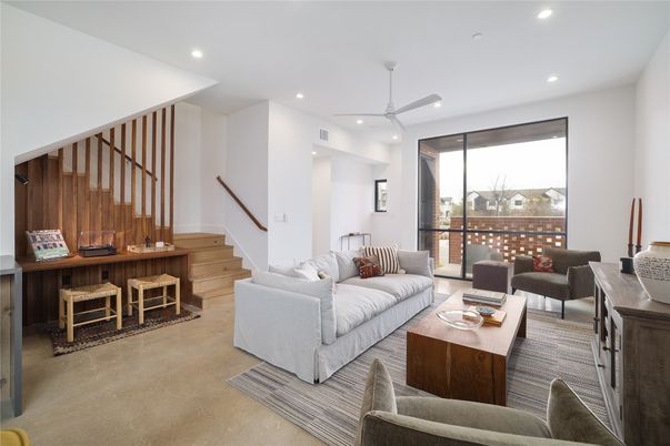 Interior, Living room, Recessed Lighting
