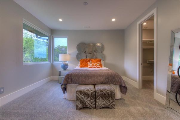 Bedroom, Interior, Recessed Lighting
