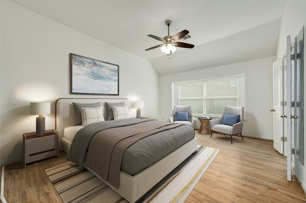 Bedroom, Interior, Wood Texture Flooring