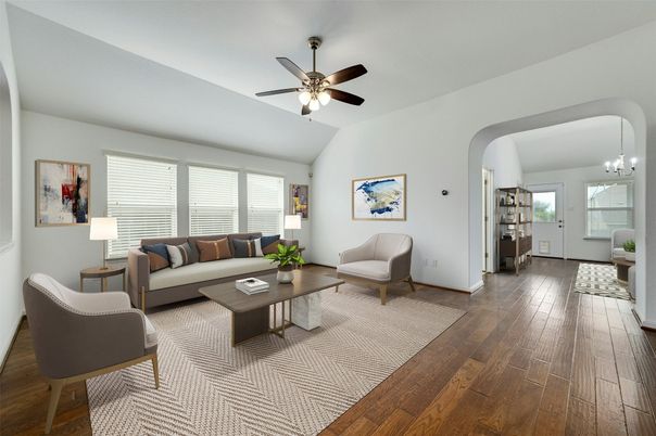 Chandelier, Interior, Living room, Wood Texture Flooring