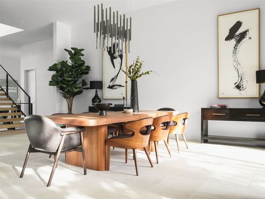 Dining room, Interior, Pendant Lights