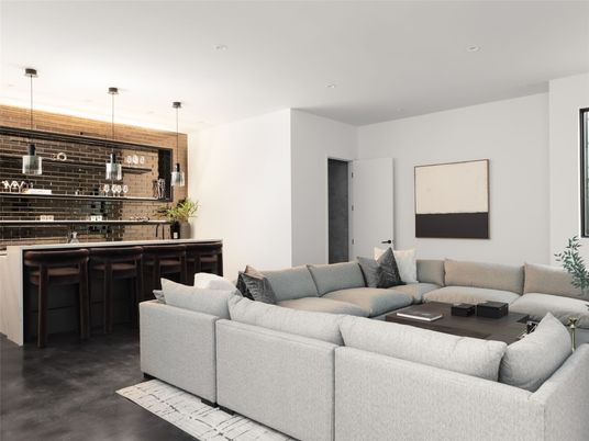Interior, Living room, Pendant Lights, Recessed Lighting