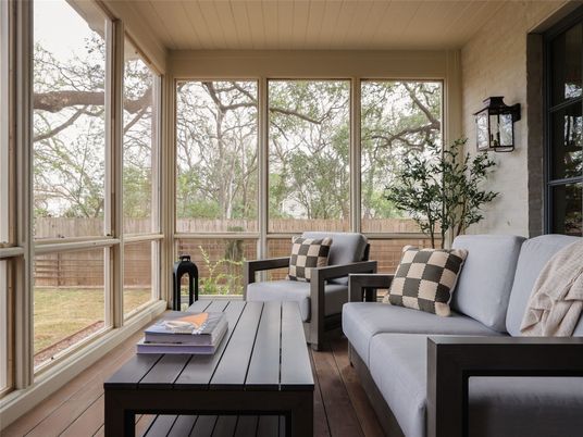 Interior, Sun Room, Wood Texture Flooring