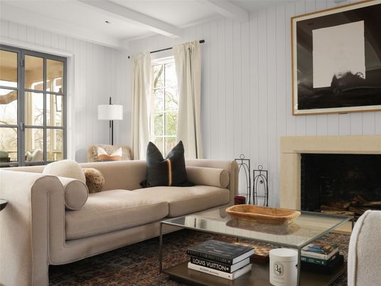 Fireplace, Interior, Living room, Recessed Lighting