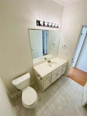 Bathroom, Dual Sink Vanities, Interior, Wood Texture Flooring