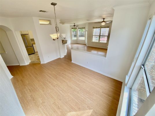 Interior, Pendant Lights, Wood Texture Flooring