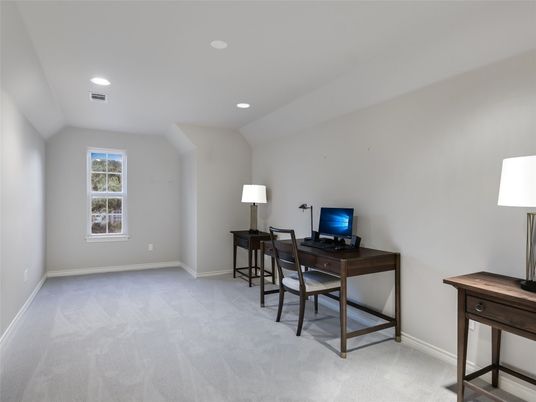 Home Office, Interior, Recessed Lighting