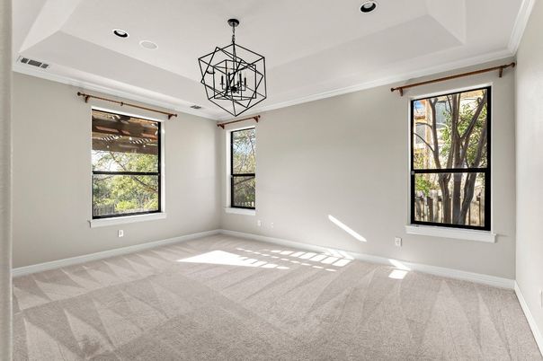 Empty room, Interior, Pendant Lights, Recessed Lighting