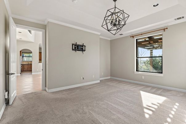Empty room, Interior, Pendant Lights, Recessed Lighting