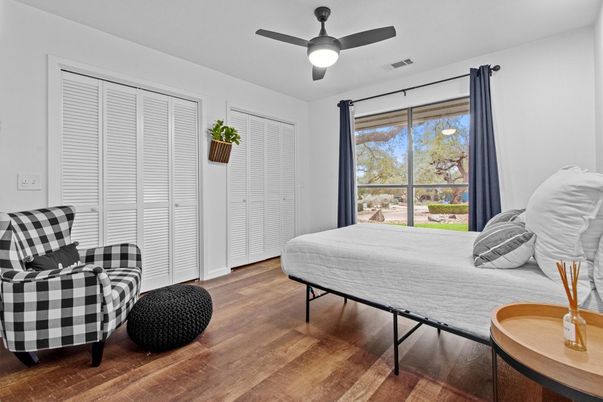 Bedroom, Interior, Wood Texture Flooring