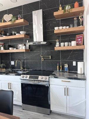 Interior, Kitchen, Wood Texture Flooring