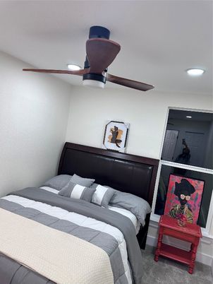 Bedroom, Interior, Recessed Lighting