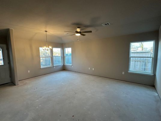 Chandelier, Empty room, Interior