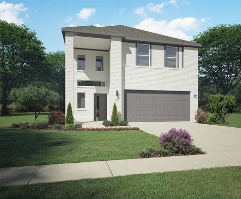 Attached, Exterior, Facade, Modern