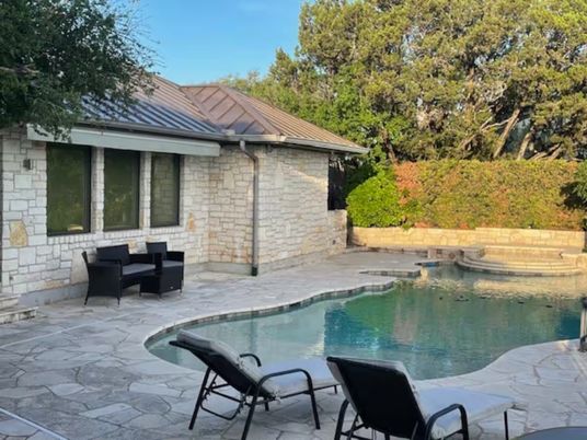 Exterior, Pool, Solar Panels