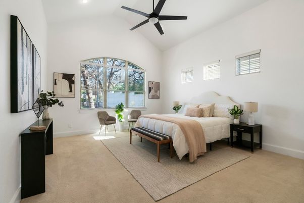 Bedroom, Interior, Recessed Lighting