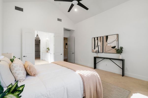 Bedroom, Interior, Recessed Lighting