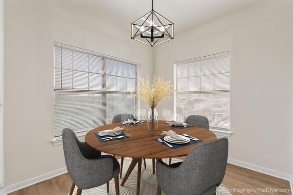 Chandelier, Dining room, Interior, Pendant Lights, Wood Texture Flooring