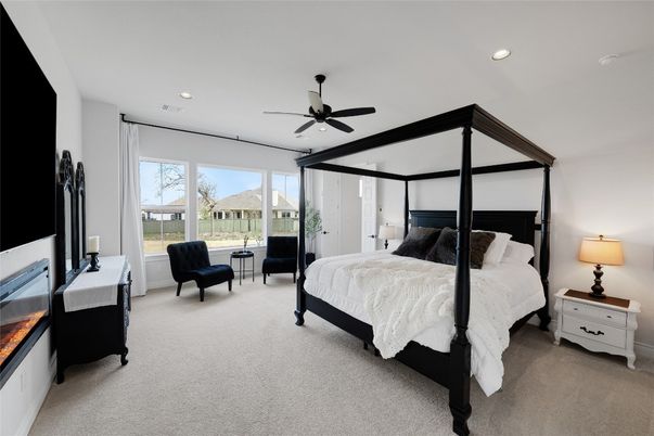 Bedroom, Interior, Recessed Lighting