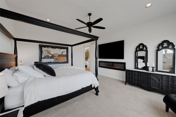 Bedroom, Interior, Recessed Lighting