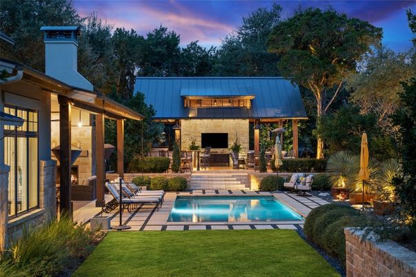 Backyard, Exterior, Fireplace, Pool