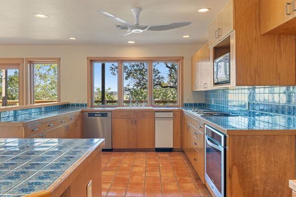 Interior, Kitchen, Recessed Lighting, Tile Countertops