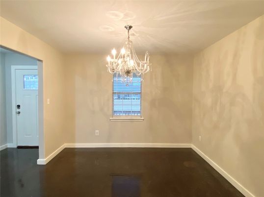 Chandelier, Empty room, Interior