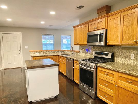 Interior, Kitchen, Recessed Lighting, Stainless Steel Appliances