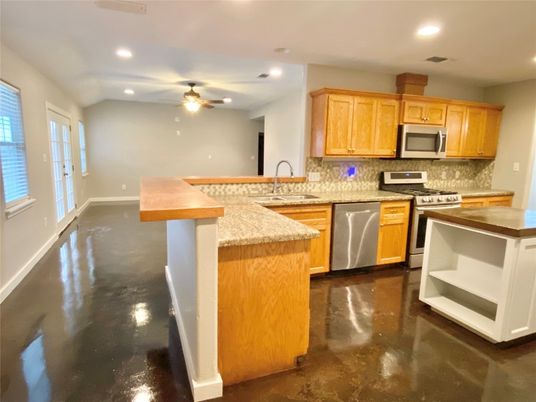 Interior, Kitchen, Recessed Lighting, Stainless Steel Appliances