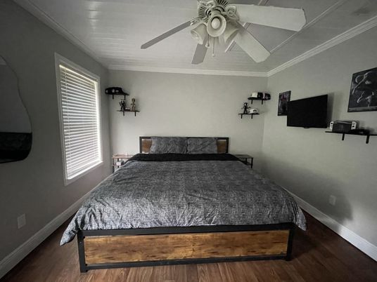 Bedroom, Interior, Wood Texture Flooring