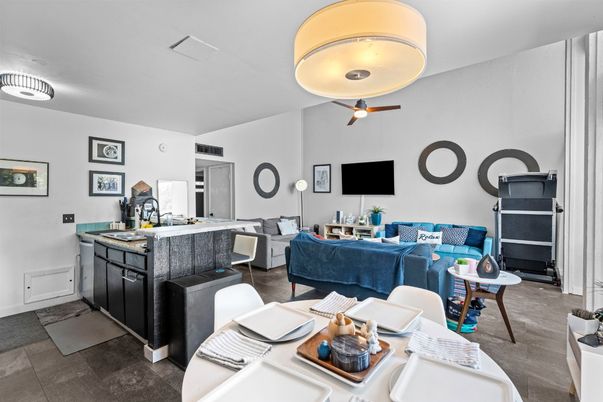 Interior, Kitchen, Living room