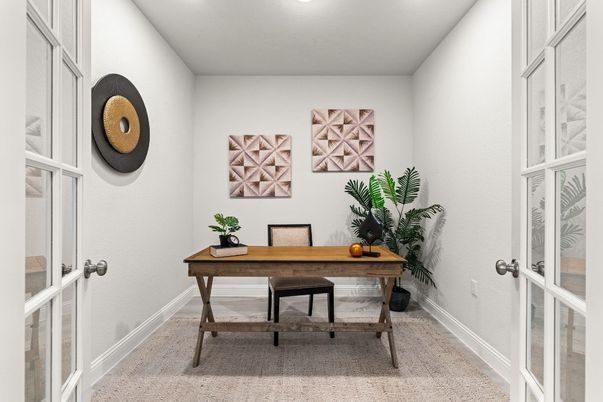 Home Office, Interior, Recessed Lighting