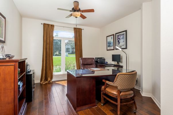 Home Office, Interior, Wood Texture Flooring