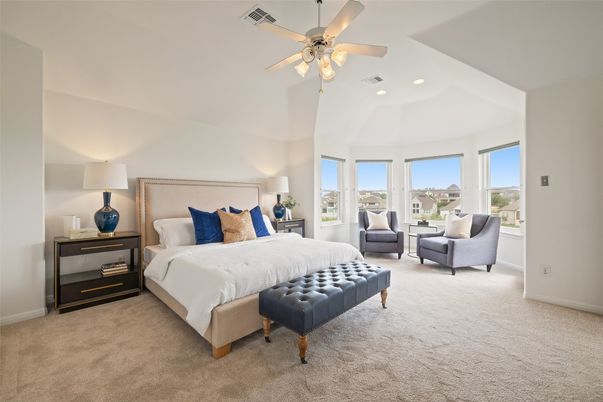 Bedroom, Interior, Recessed Lighting