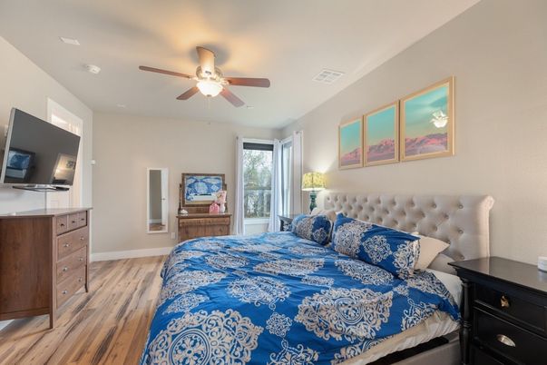 Bedroom, Interior, Wood Texture Flooring