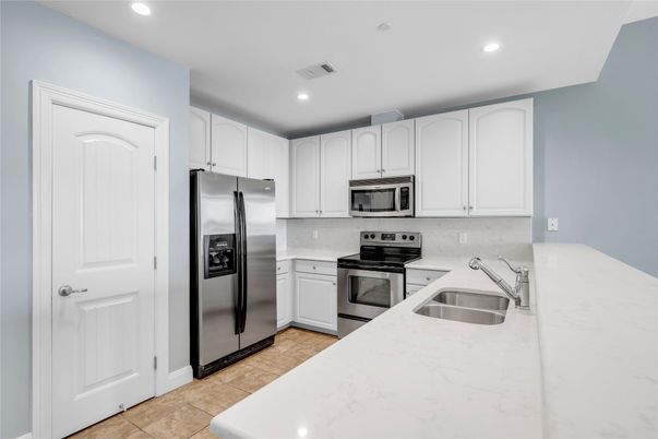 Interior, Kitchen, Recessed Lighting, Stainless Steel Appliances