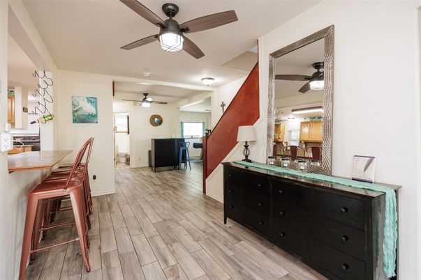 Interior, Kitchen, Wood Texture Flooring
