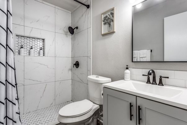Bathroom, Interior, Marble Walls