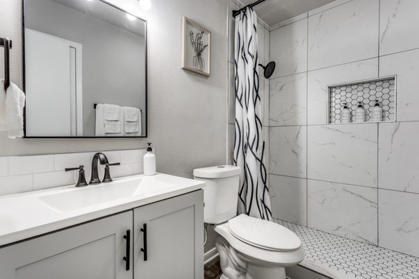 Bathroom, Interior, Marble Walls