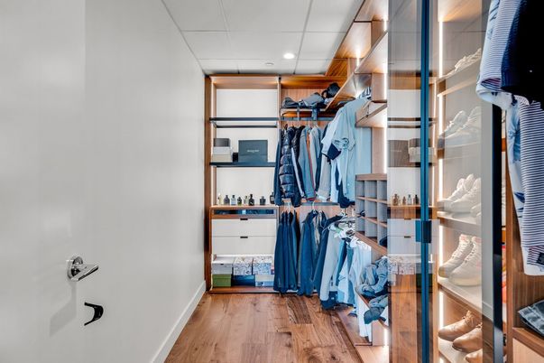 Interior, Recessed Lighting, Walk-in Closets, Wood Texture Flooring