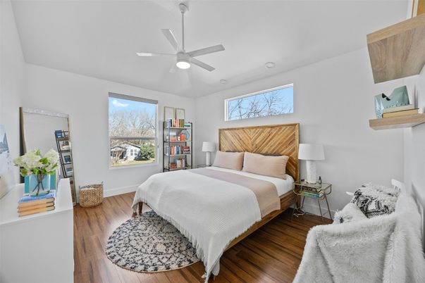 Bedroom, Interior, Wood Texture Flooring