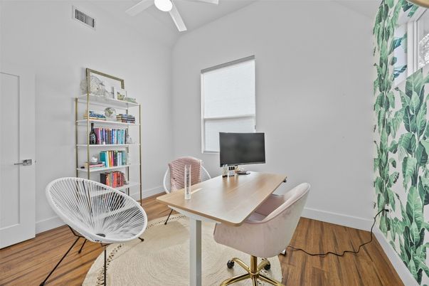 Home Office, Interior, Wood Texture Flooring