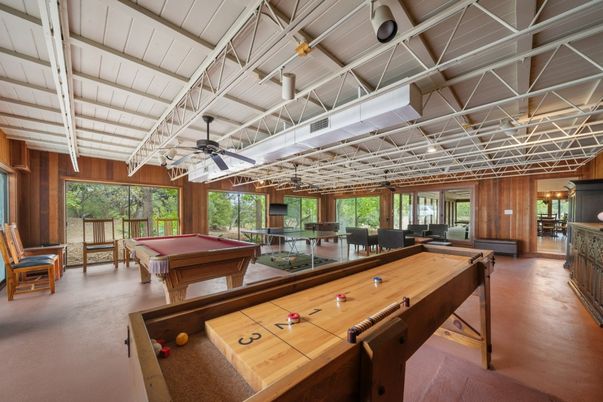 Billiard Table, Game Room, Interior, Wooden Walls