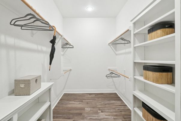 Interior, Recessed Lighting, Walk-in Closets, Wood Texture Flooring