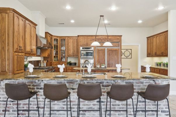 Interior, Kitchen, Pendant Lights, Recessed Lighting, Stainless Steel Appliances