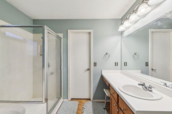 Bathroom, Dual Sink Vanities, Glass Shower, Interior