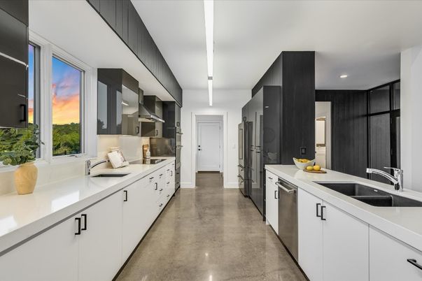 Interior, Kitchen, Recessed Lighting, Stainless Steel Appliances