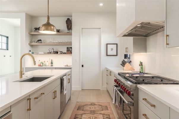 Interior, Kitchen, Pendant Lights, Recessed Lighting, Stainless Steel Appliances