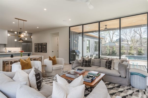 Interior, Kitchen, Living room, Pendant Lights, Recessed Lighting