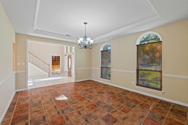 Chandelier, Empty room, Interior